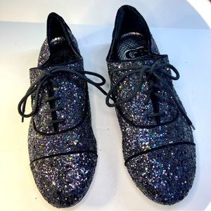 Gianni Binni Glitter Oxford  shoe size 7